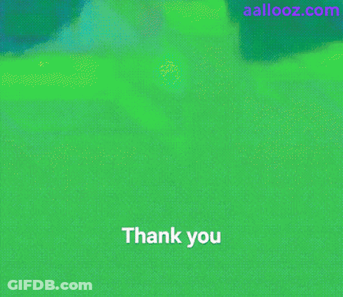 Colorful Graphic Saying Thank You GIF