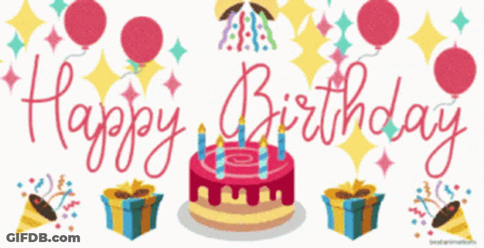 Colorful Greeting For Birth GIF