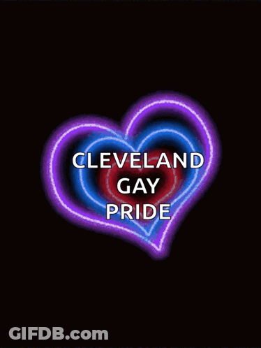 Colorful Heart Cleveland Gay Pride GIF