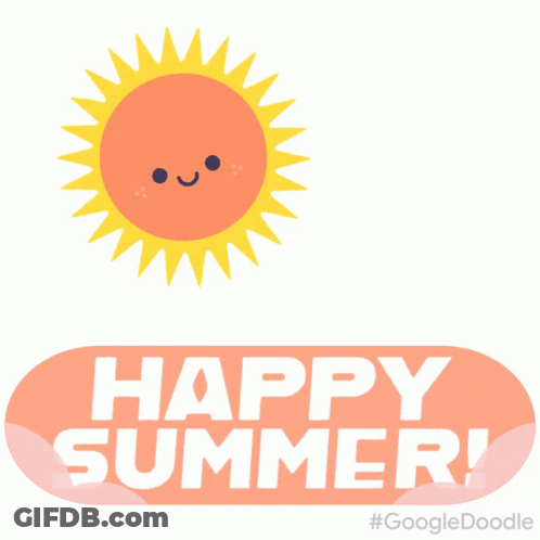 Colorful Hot Air Balloon With Flamingo Happy Summer GIF