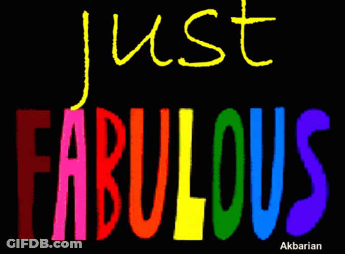 Colorful Just Fabulous GIF