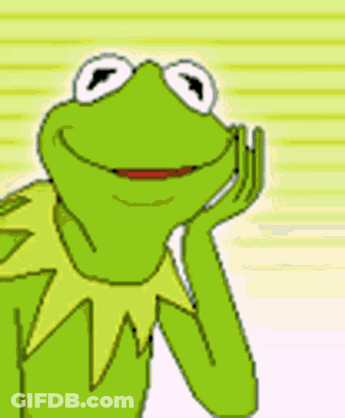 Colorful Kermit The Frog Animation GIF