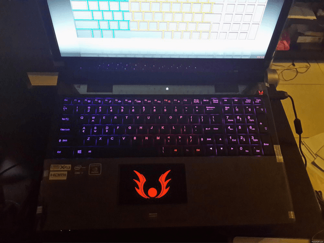 Colorful Laptop Keyboard Shaky GIF
