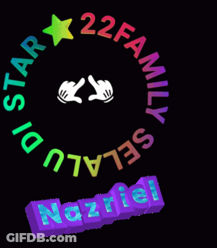 Colorful Logo 22 Family ID Star GIF