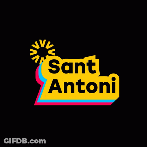 Colorful Logo For Sant Antoni GIF
