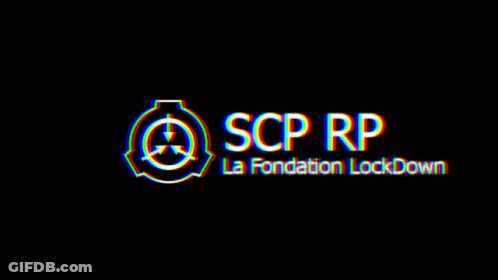 Colorful Logo Saying SCP BCP RP GIF