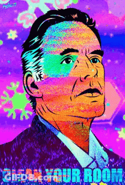 Colorful Man Saying Clean Your Room GIF