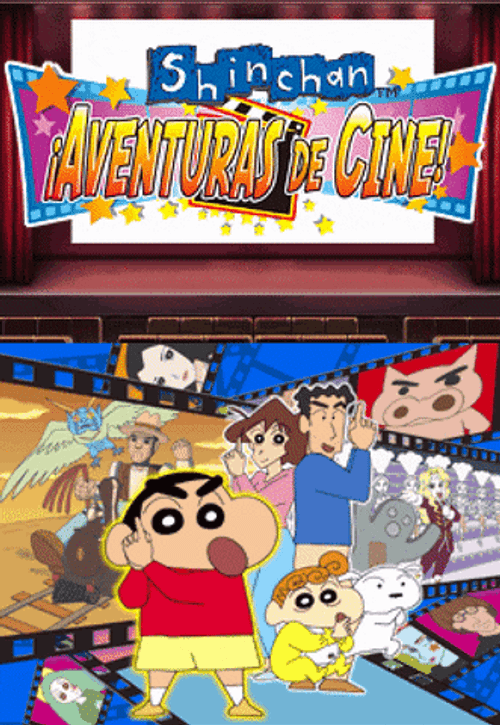 Colorful Manga Shin Chan GIF