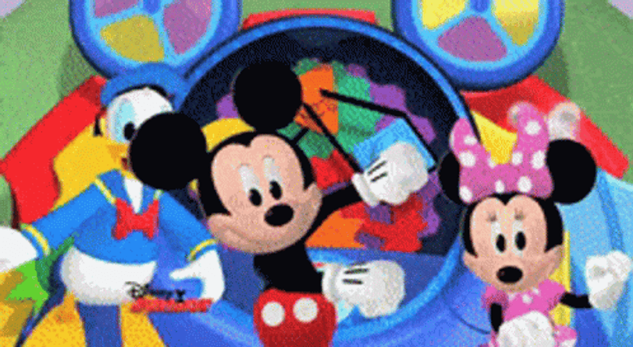 Colorful Mickey Mouse Clubhouse GIF