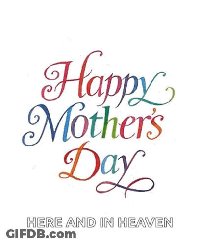 Colorful Mother's Day Card With Hearts GIF