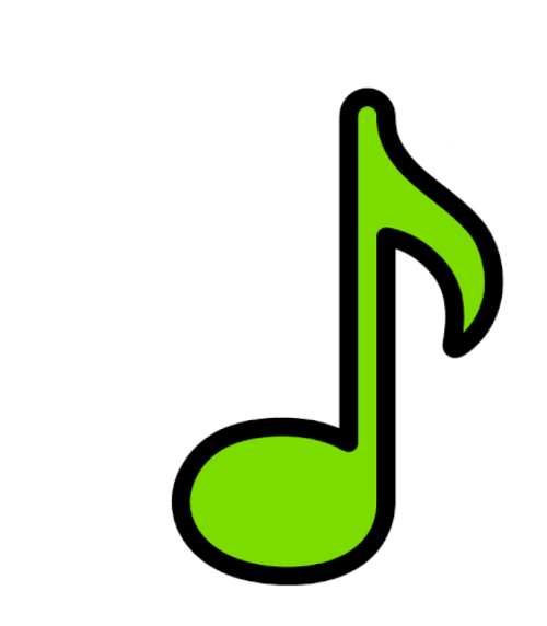 Colorful Music Note GIF