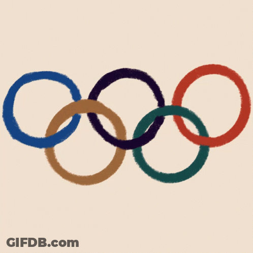 Colorful Olympic Rings GIF