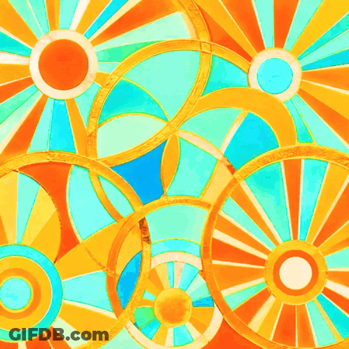Colorful Painting Saying Keep Going GIF