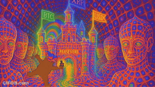 Colorful Painting With Word Persevere GIF