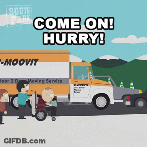 Colorful Poster Don't Trip Over What's Behind You GIF