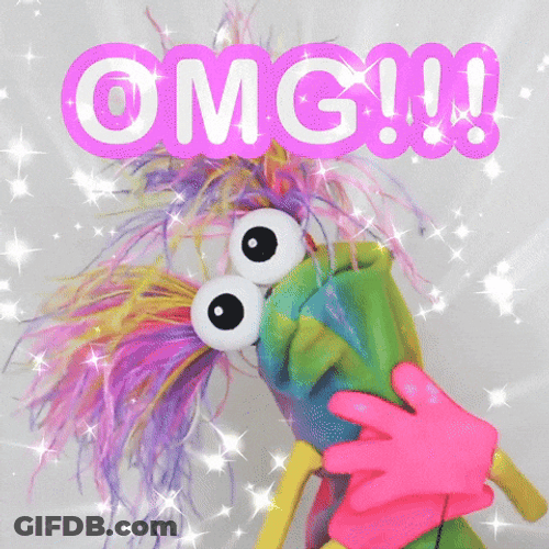 Colorful Puppet Excited Meme GIF