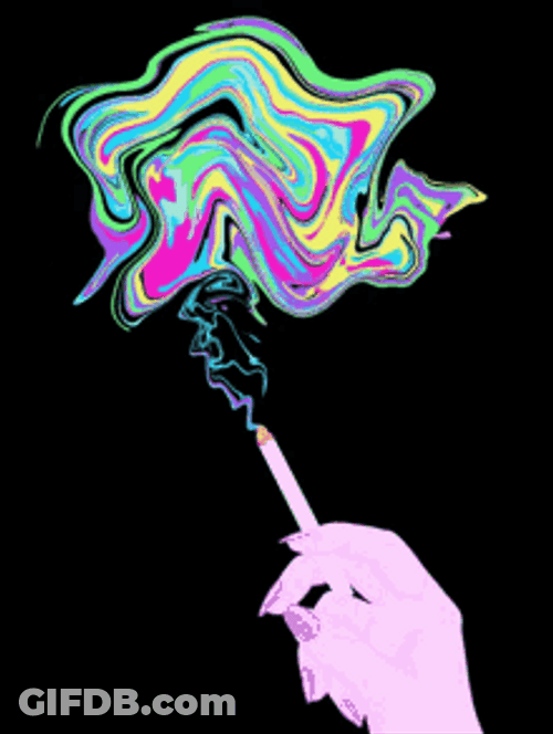 Colorful Rainbow Smoke GIF