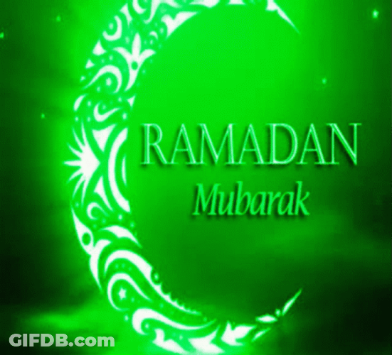 Colorful Ramadan Mubarak Greeting GIF