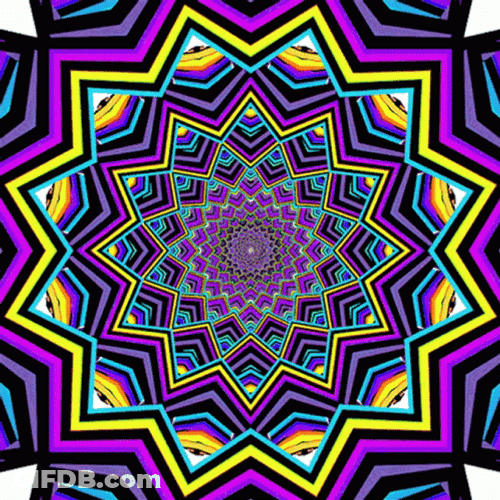 Colorful Shape Loop Optic GIF