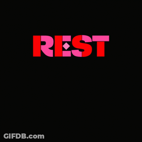 Colorful Sign Reading Rest In Power GIF