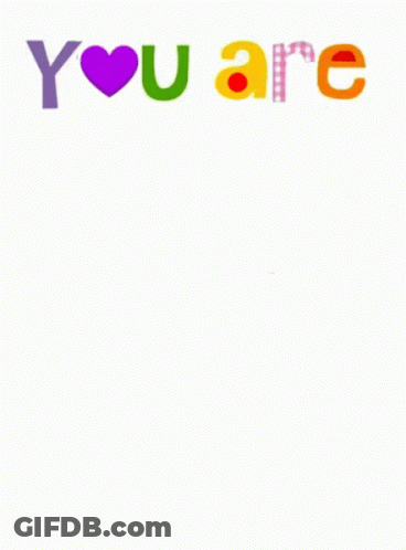 Colorful Sign You Are The Light Of The World GIF