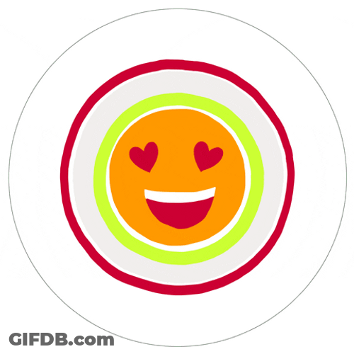 Colorful Smiling Love Emoji GIF