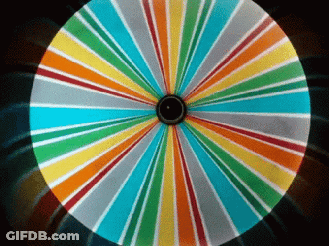 Colorful Spinning Wheel GIF