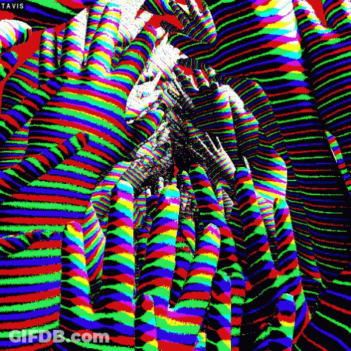 Colorful Striped Background Tavis GIF