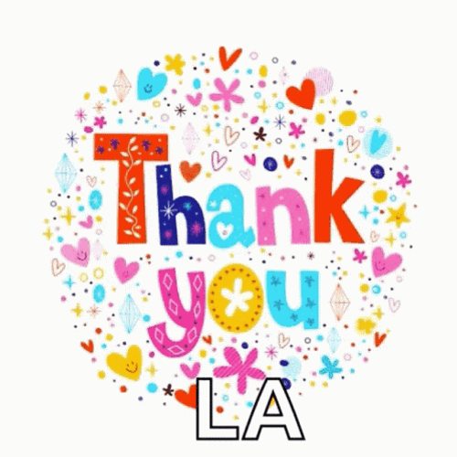 Colorful Thank You Clipart Circle GIF