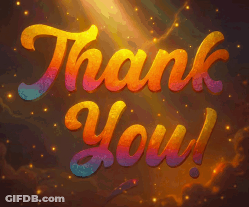 Colorful Thank You Sign GIF