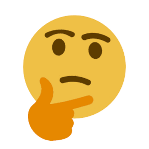 Colorful Thinking Emoji GIF