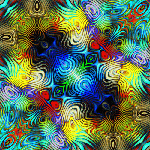 Colorful Water Wave Like Motion Kaleidoscope GIF