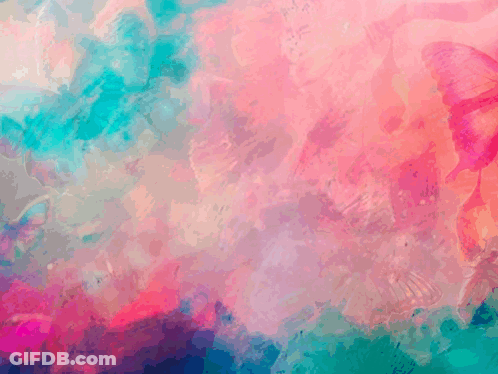 Colorful Watercolor Background Pink Blue Purple Spots GIF