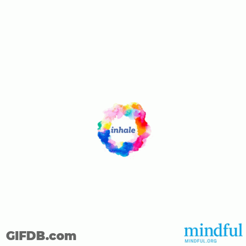 Colorful Watercolor Circle Exhale GIF