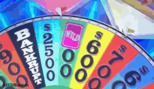 Colorful Wheel Of Fortune Saying Wild GIF
