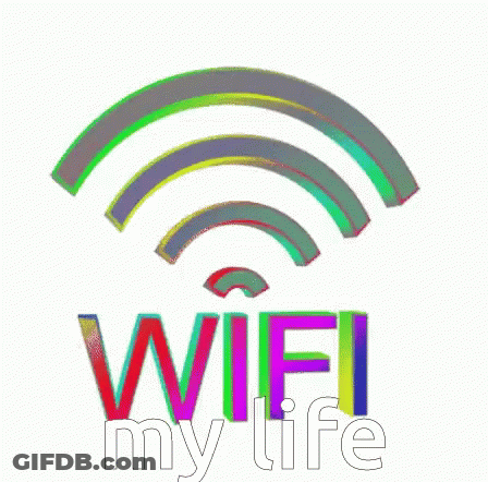 Colorful Wifi Symbol Wifi My Life GIF