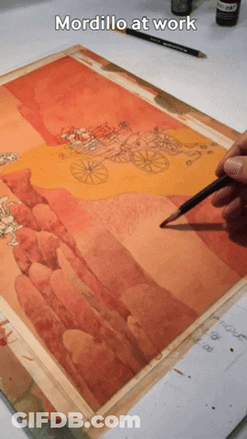 Coloring Mondilo At Work GIF