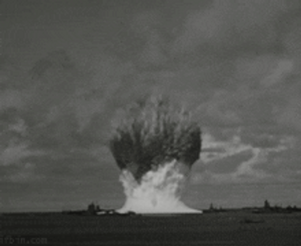 Colossal Nuke Blast End Of The World GIF