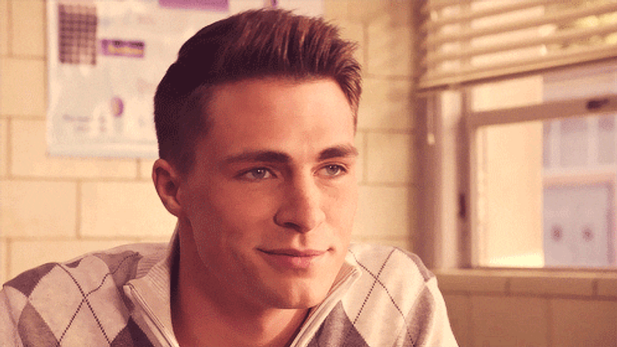 Colton Haynes Smirk GIF