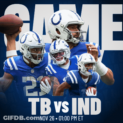 Colts Vs Bengals Football Game Poster GIF