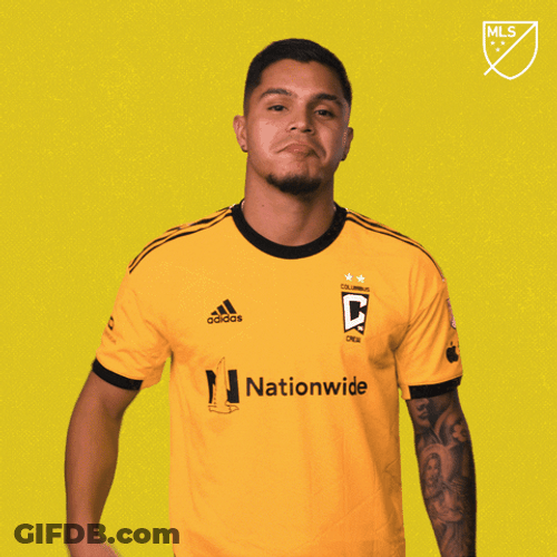 Columbus Crew Neck Hand Gesture GIF