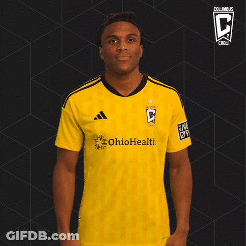 Columbus Crew Team Shoulder Brush GIF