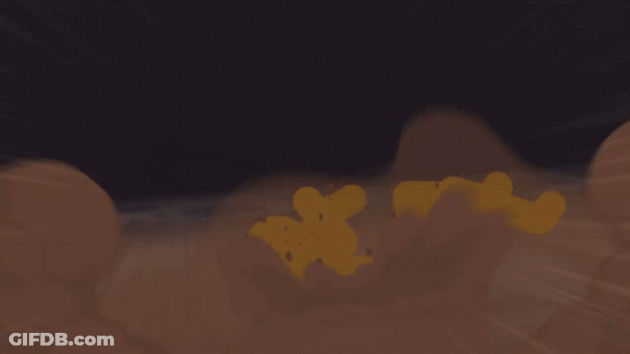 Combat Gods Pushed To The Ground GIF
