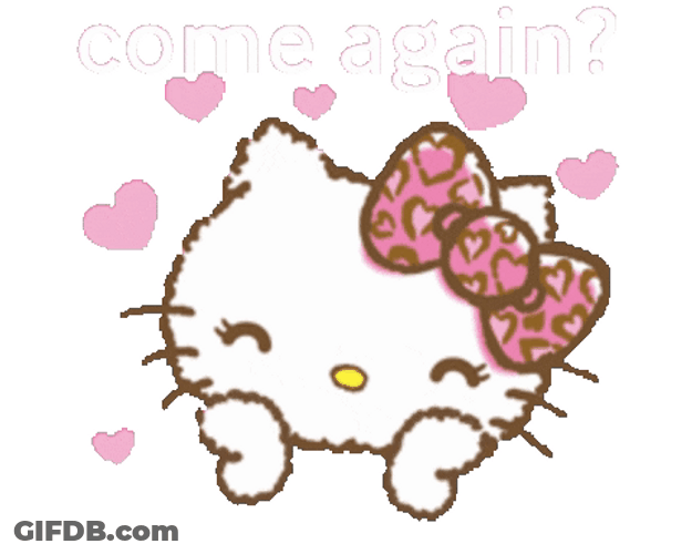 Come Again Cute Hello Kitty GIF