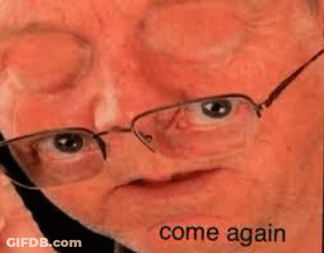Come Again Double Eyes GIF