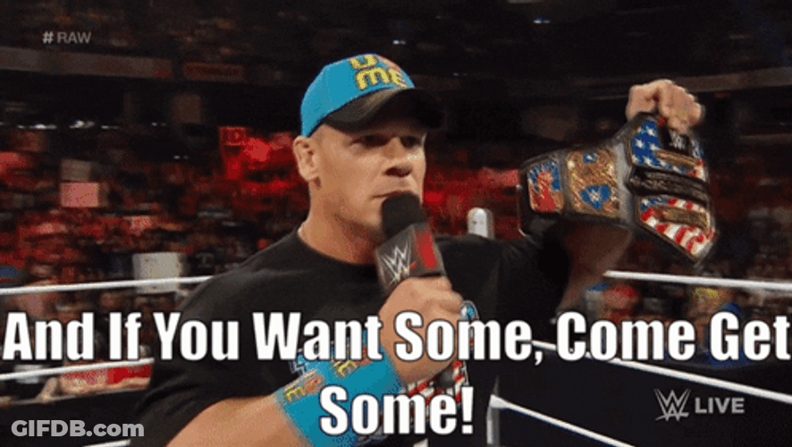 Come And Take It Cocky John Cena GIF