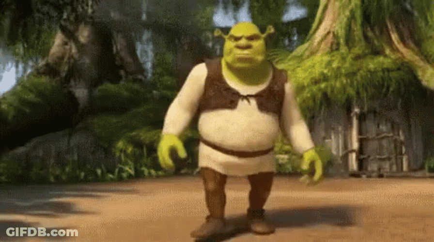 Come At Me Cocky Shrek Taunting GIF