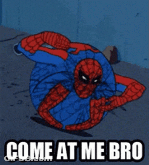 Come At Me Spooderman GIF
