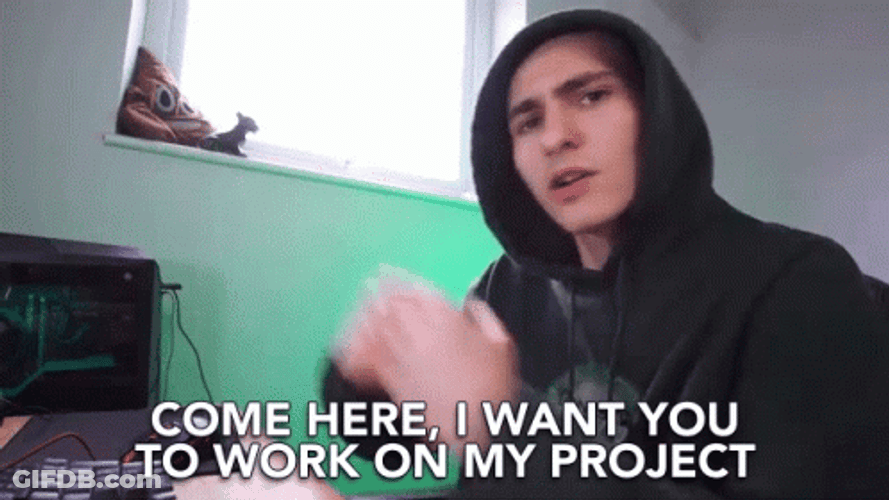 Come Here All Work And No Play GIF