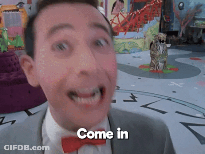 Come In Pee Wee Herman Dance GIF